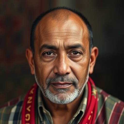 David Ramirez's portrait painting with a focus on cultural identity