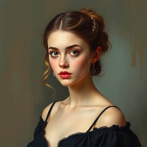 Portrait of Anya Petrova, a contemporary painter